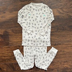 Hard to Find Lark Bamboo Alphabet Pajamas Size 7/8
